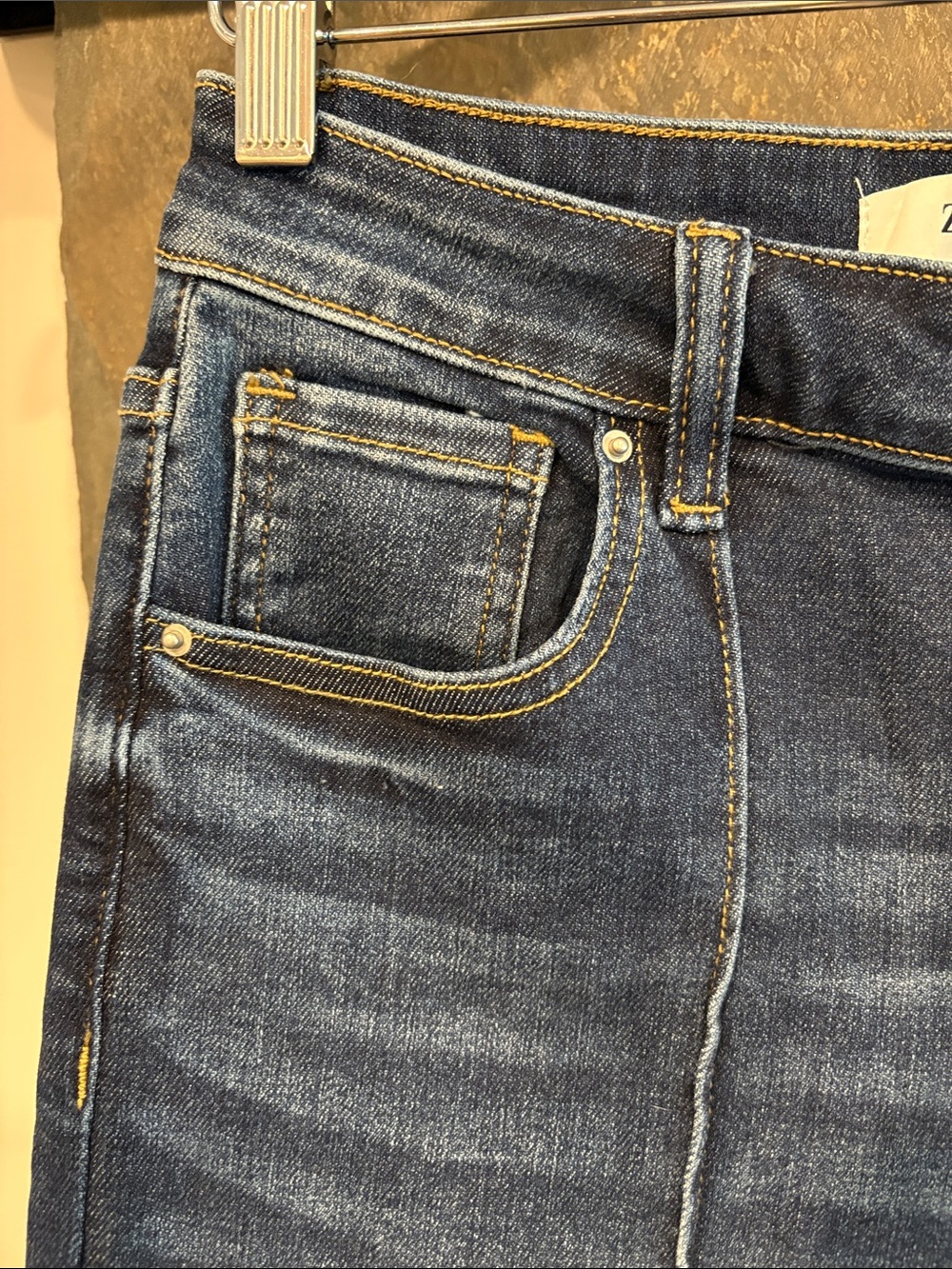 NWT Zenana Outfitters Deep Blue Flare Wide-Leg Jeans - Picture 4 of 10